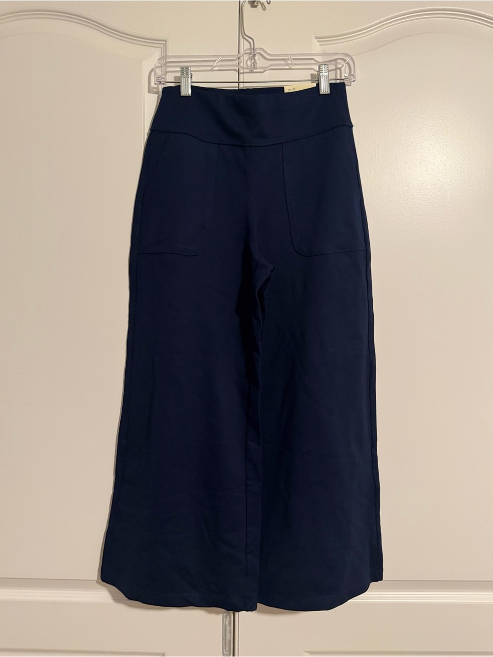 Max Studio Navy Wide-Leg Pull-On Ponte Pants